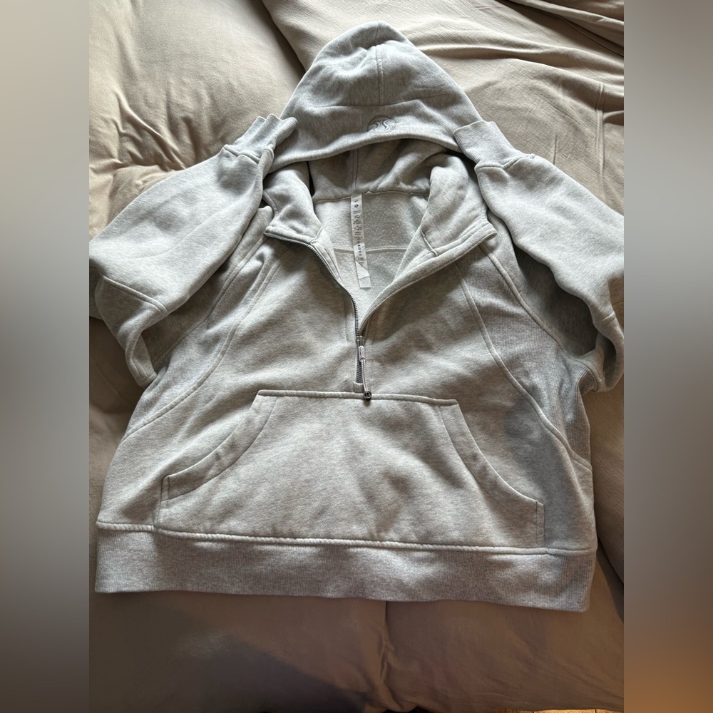 Lululemon Grey Half Zip, Size M/L